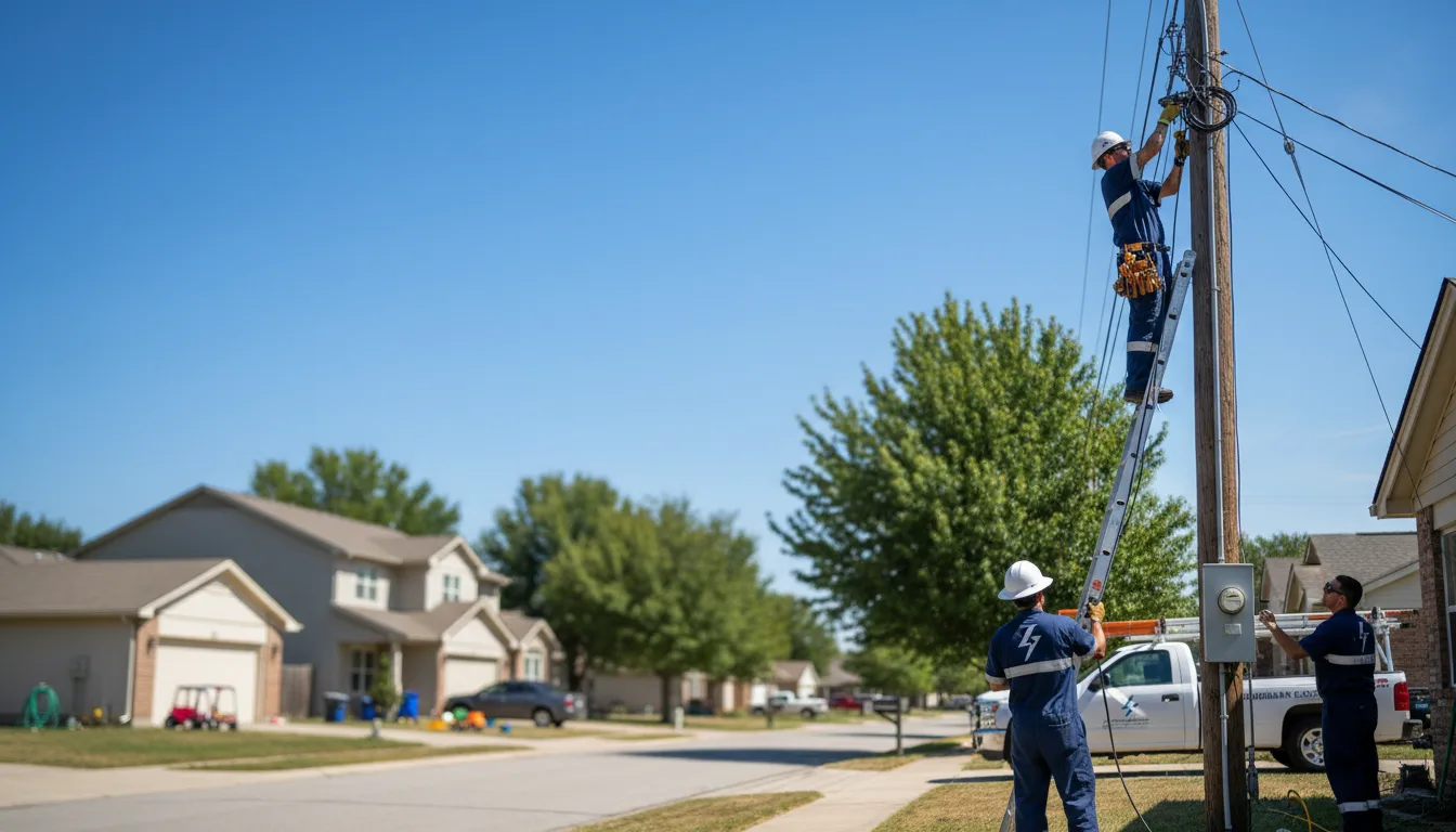 Residential electrician providing installation services in Conde, SD
